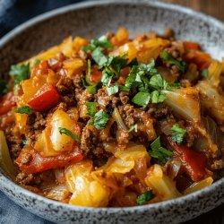 Geschmorter Kohl mit Hackfleisch