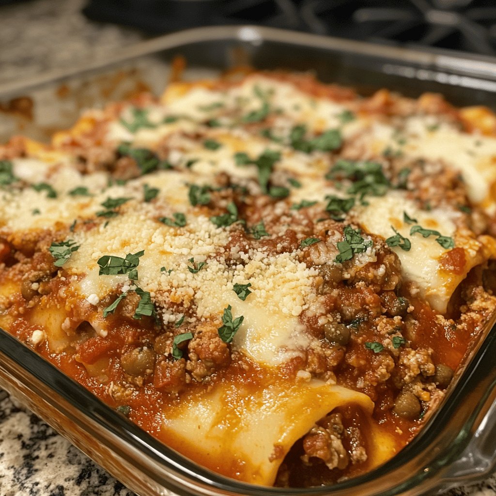 Köstliche Kühlschrank-Lasagne