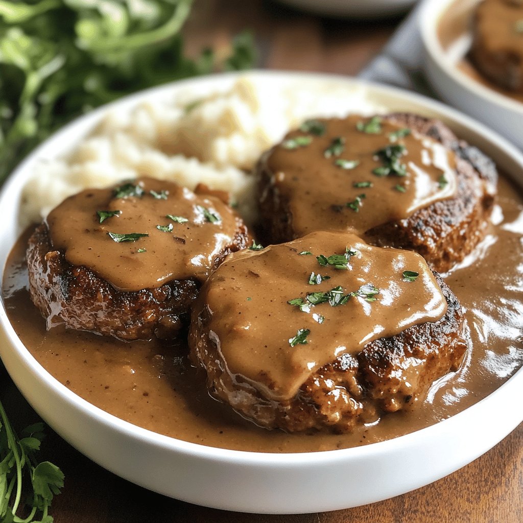 Hausgemachte Salisbury Steaks