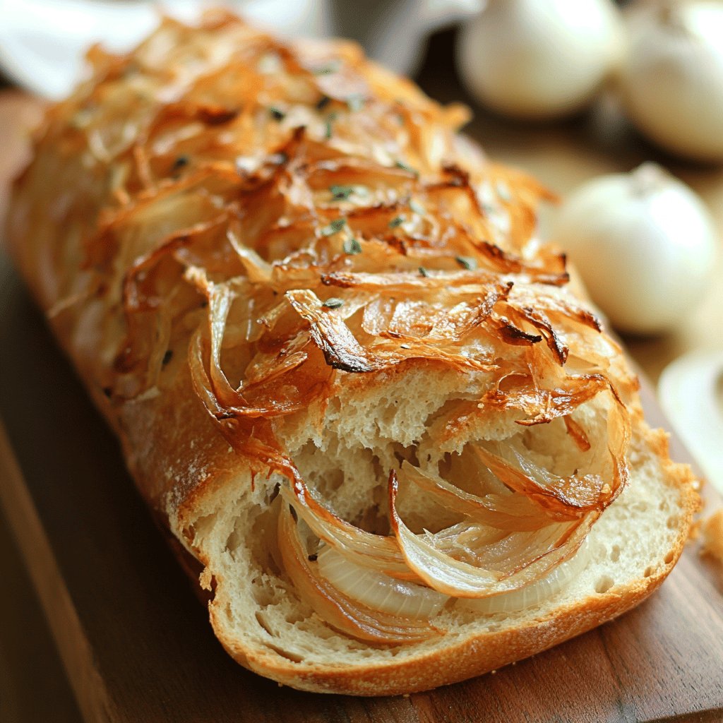 Röstzwiebelbrot im Brotbackautomaten