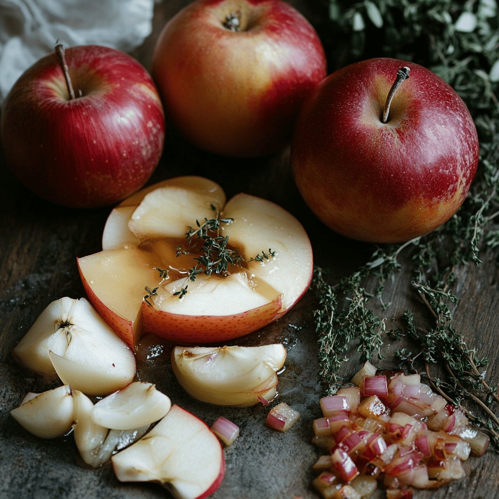 Gänseschmalz mit Äpfeln und Zwiebeln