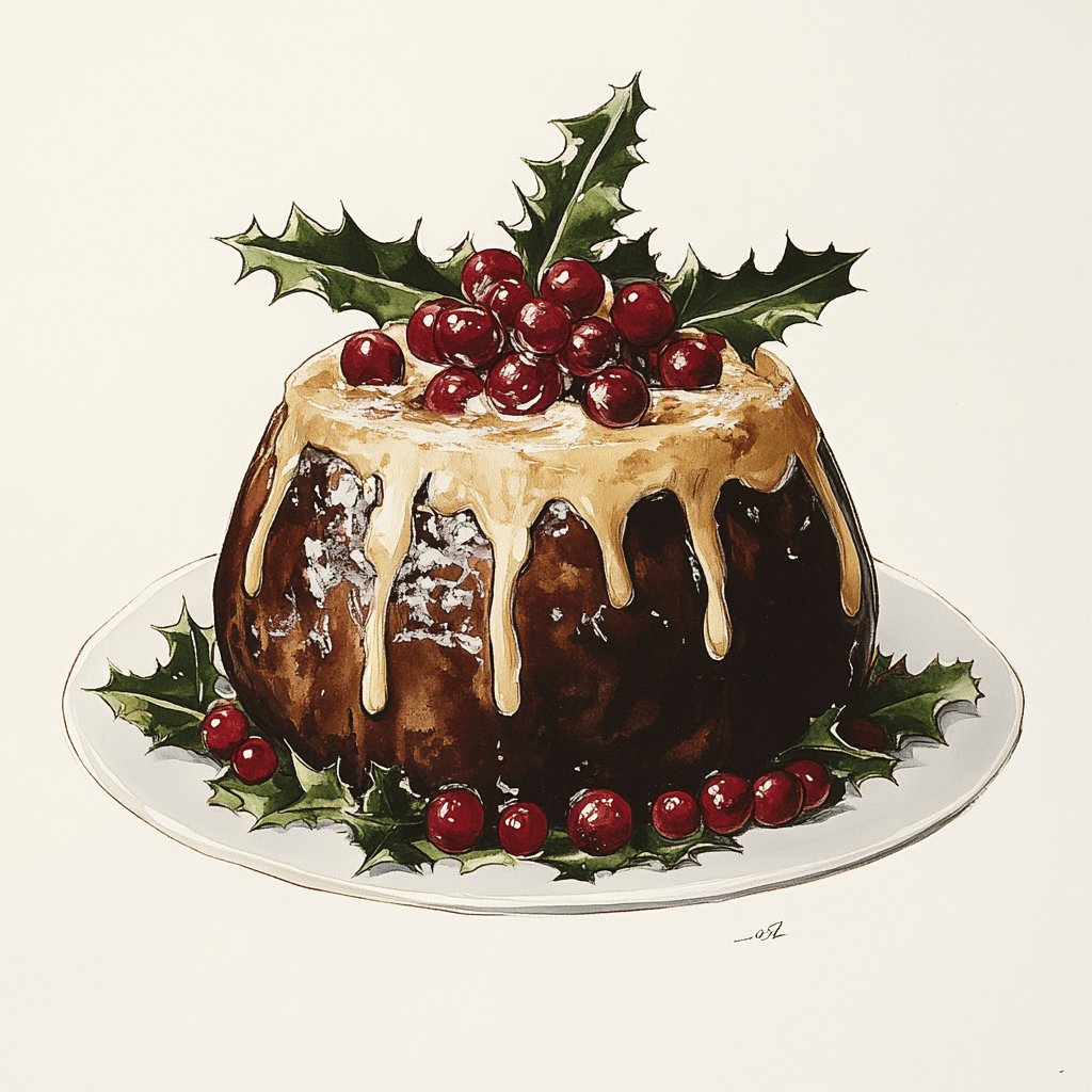 Traditioneller Weihnachts-Pudding