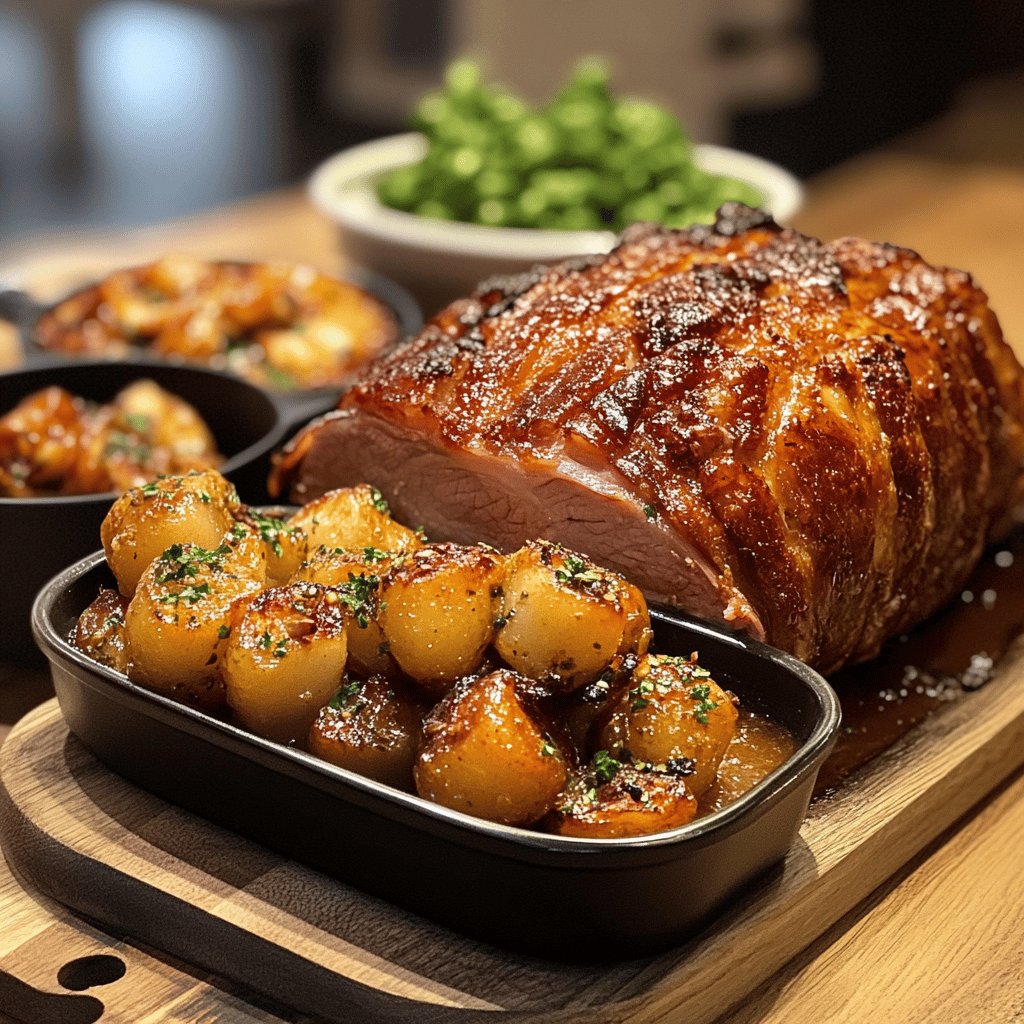 Knusprige Schweineschulter aus dem Römertopf