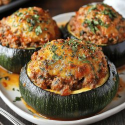 Gefüllte Zucchini mit Hackfleisch