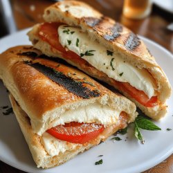 Klassisches Caprese-Sandwich