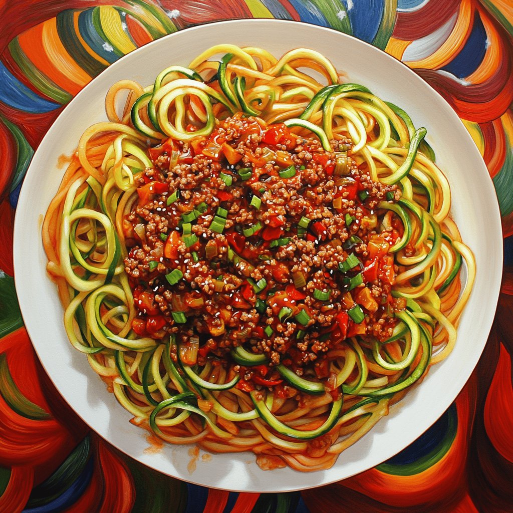 Zoodles mit Tomaten-Sauce