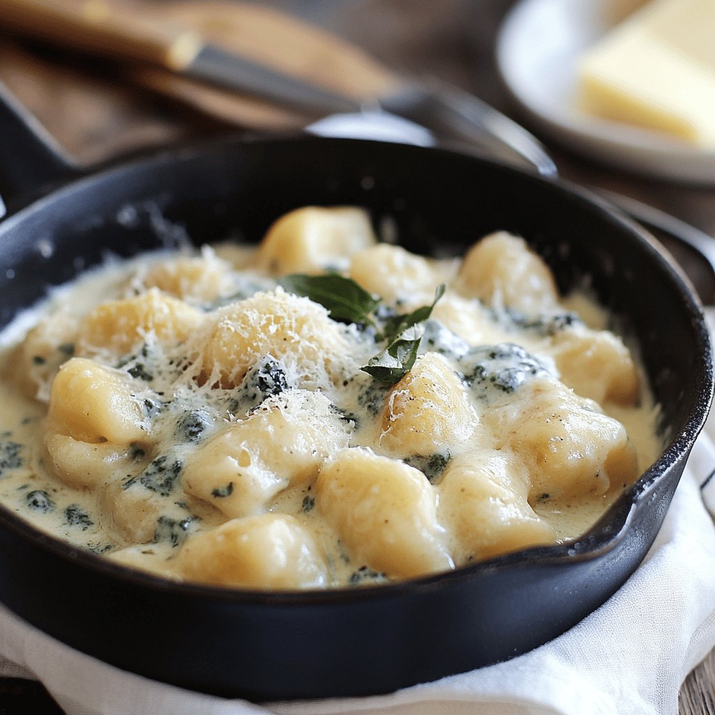 Gnocchi in cremiger Gorgonzolasoße