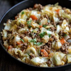 Herzhafte Kohl-Hackfleischpfanne