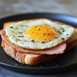 Schneller Eiertoast mit Schinken