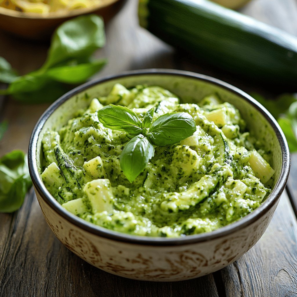 Cremige Zucchinisoße für Pasta