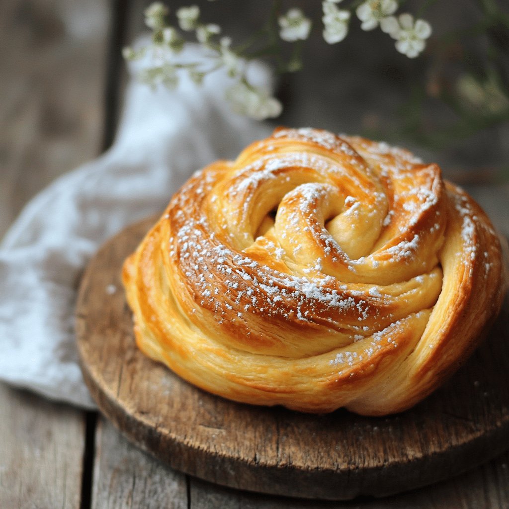 Traditionelle Schwäbische Flachswickel