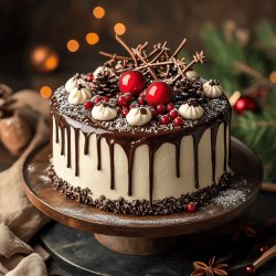 Weihnachtlicher Blechkuchen