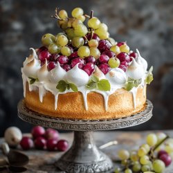 Stachelbeerkuchen mit Baiser