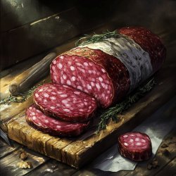 Hausgemachte Bauernsalami