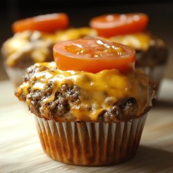 Herzhafte Cheeseburger-Muffins