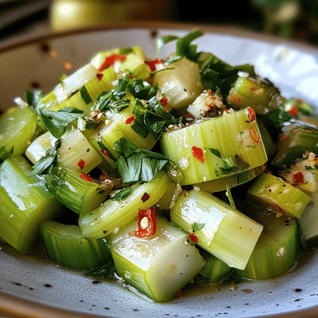 Einfacher Lauchsalat