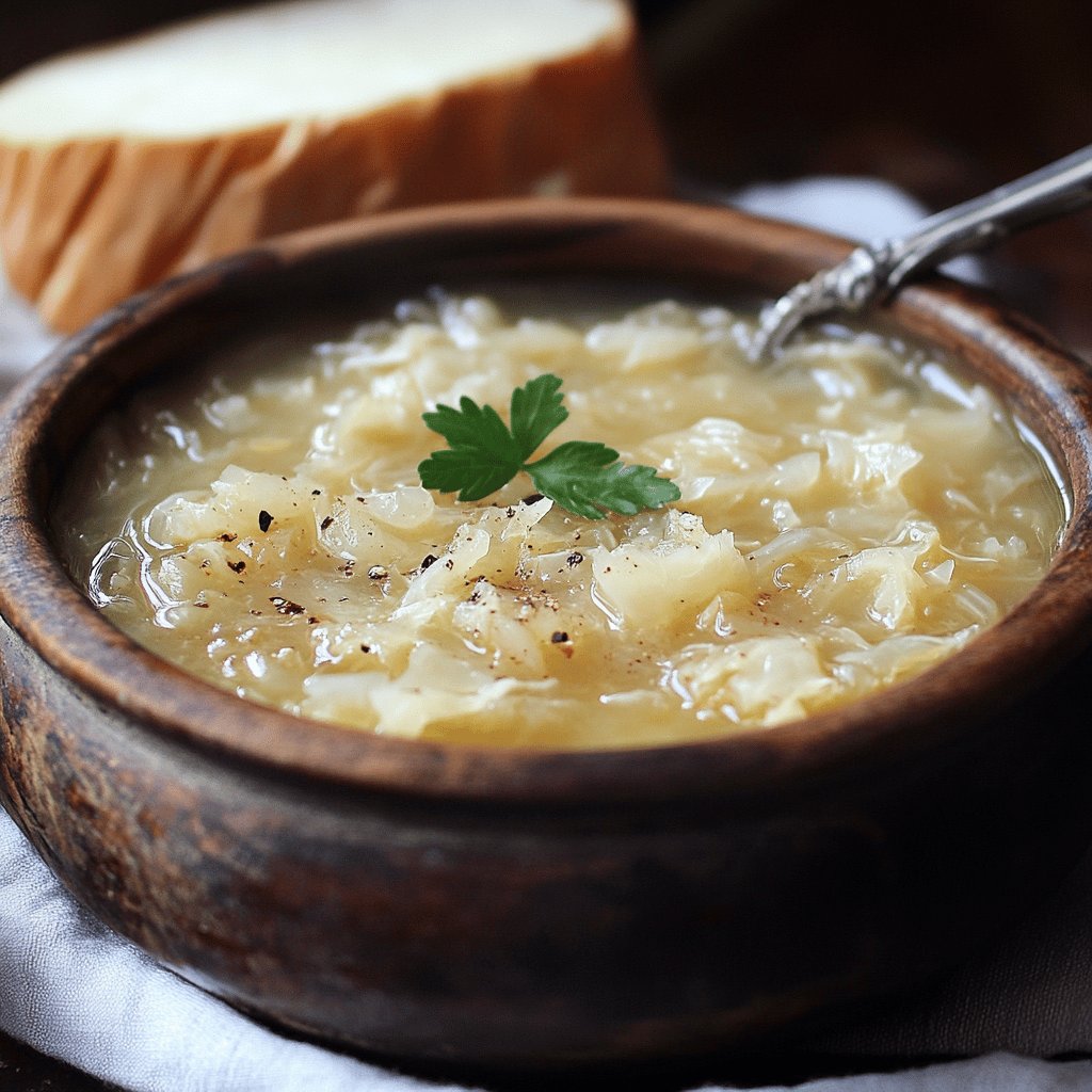 Polnische Sauerkrautsuppe