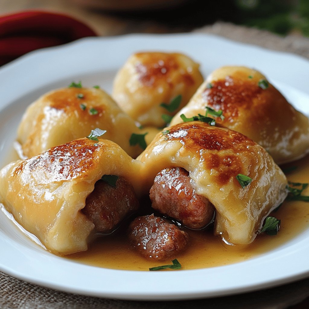 Traditionelle Wurstknödel