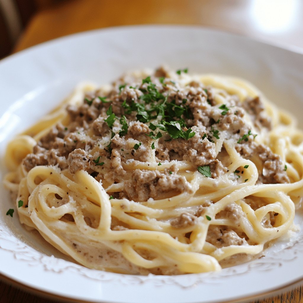 Köstliche Weiße Bolognese