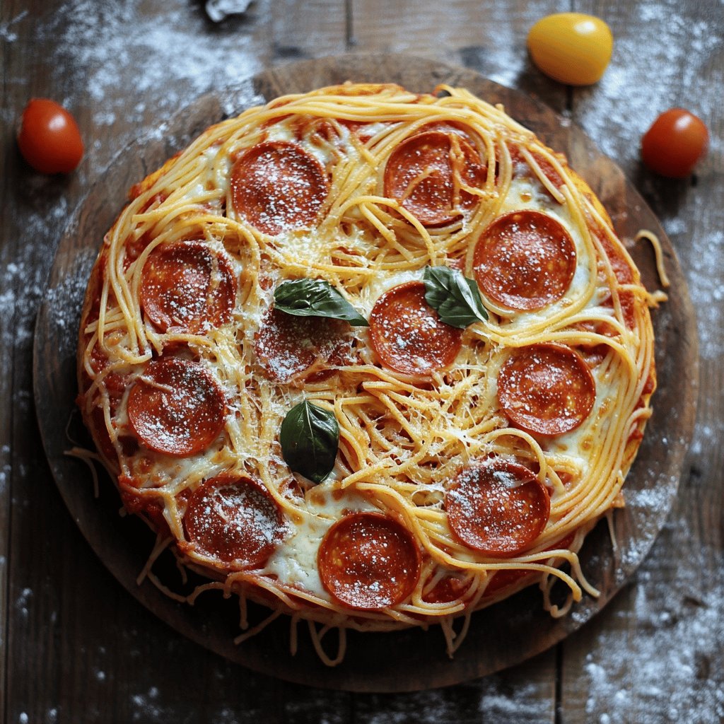 Spaghetti-Pizza-Spezial