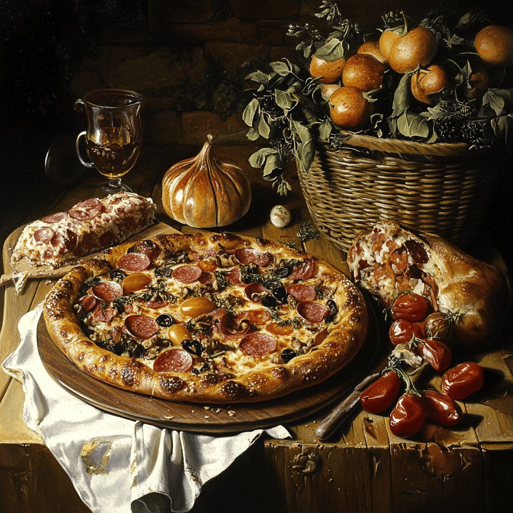 Holländische Pizza-Kreation