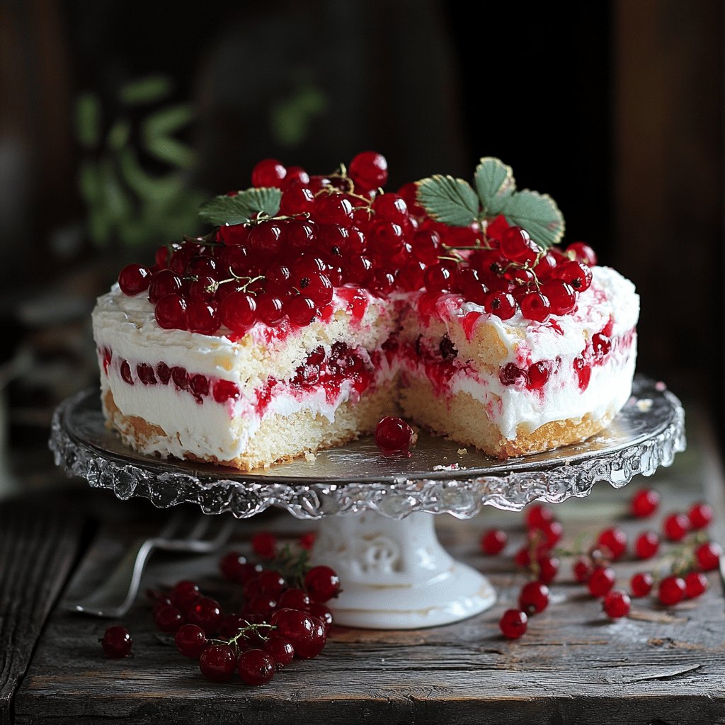 Klassischer Johannisbeerkuchen