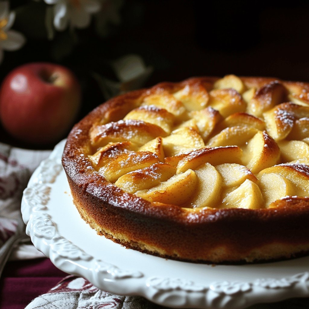 Traditionelle Schwedische Apfeltorte