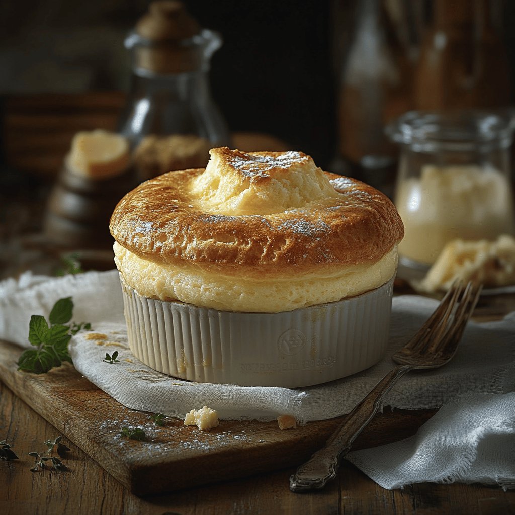 Köstliches Käsesoufflé