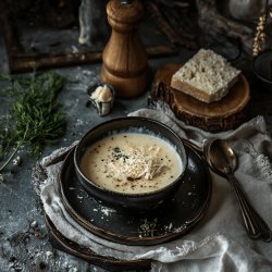 Cremige Selleriesuppe mit Parmesan