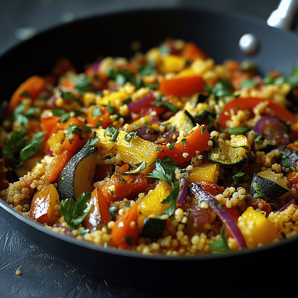 Gemüse-Couscous-Pfanne