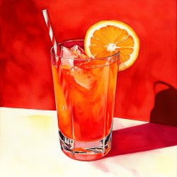 Campari-Orangen-Drink