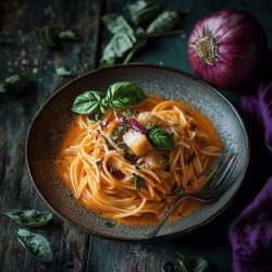 Spaghetti mit Kohlrabi-Creme