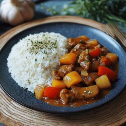 Reisfleisch mit Letschogemüse