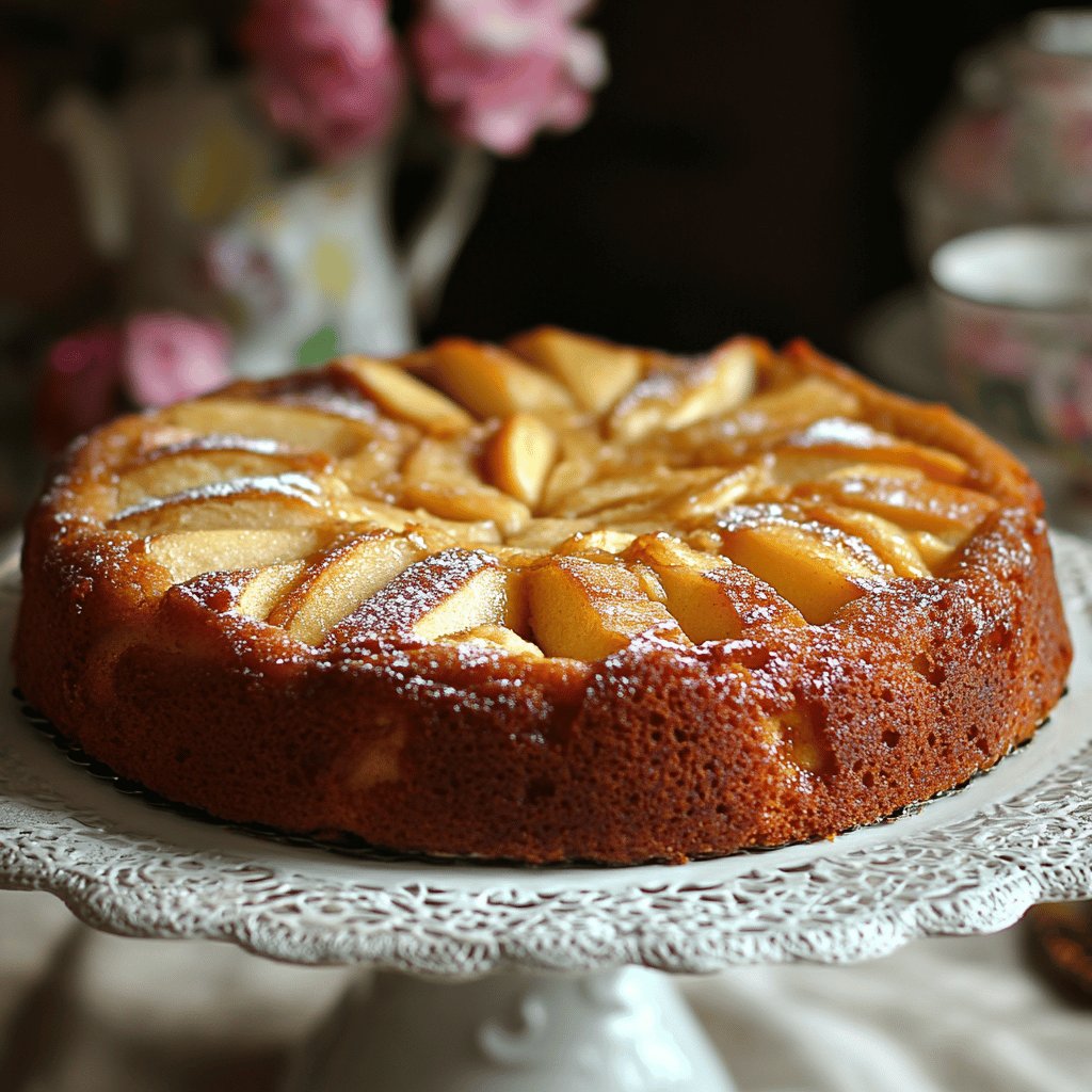 Apfelkuchen mit Marzipan