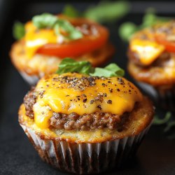 Käse-Burger-Muffins