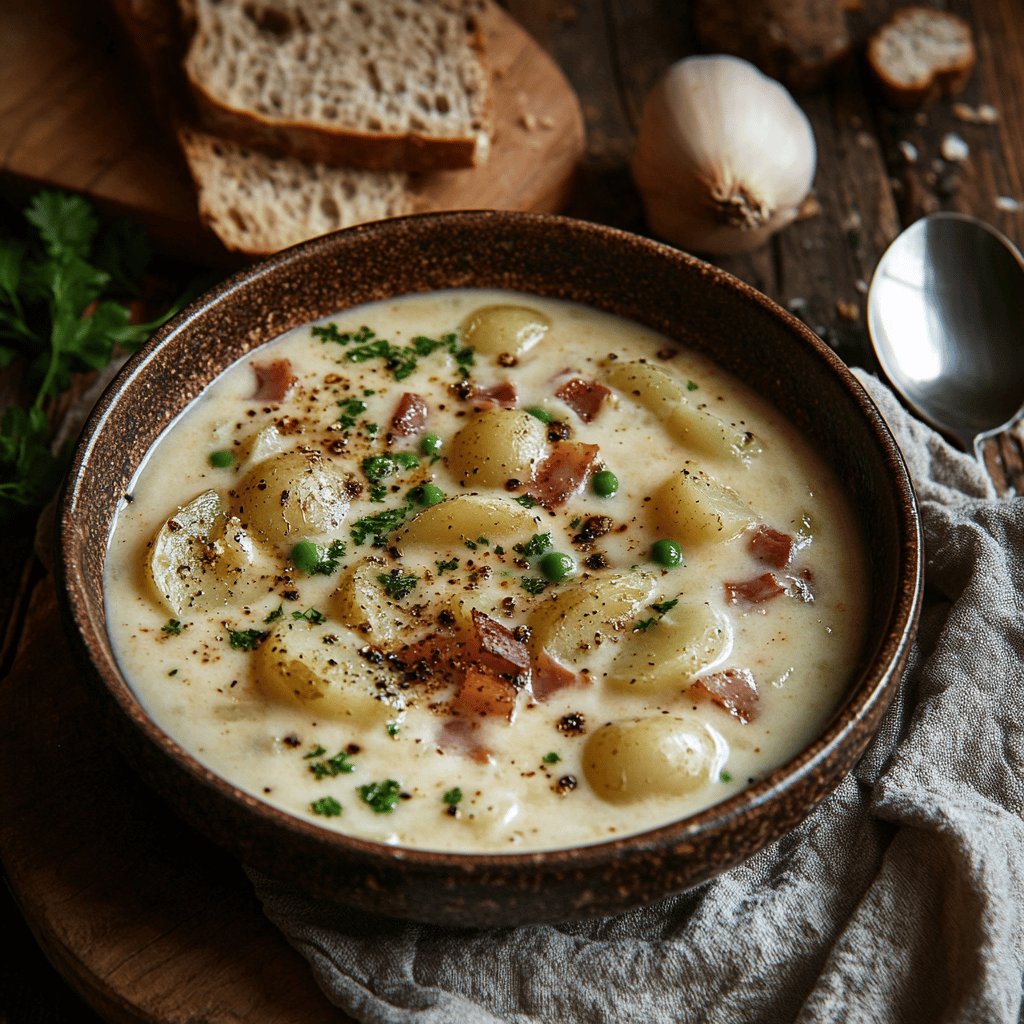 Traditionelle Sächsische Kartoffelsuppe