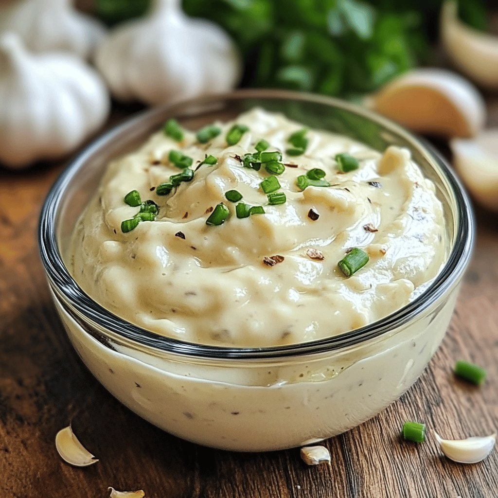 Einfache Knoblauch-Mayo-Soße