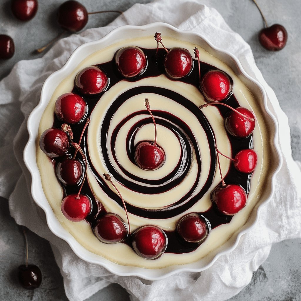 Puddingschnecken mit Kirschen