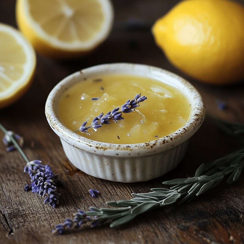 Zitronensauce mit Lavendel