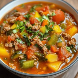 Bunter Hackfleisch-Gemüse-Eintopf