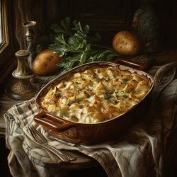 Kohlrabi-Kartoffel-Gratin