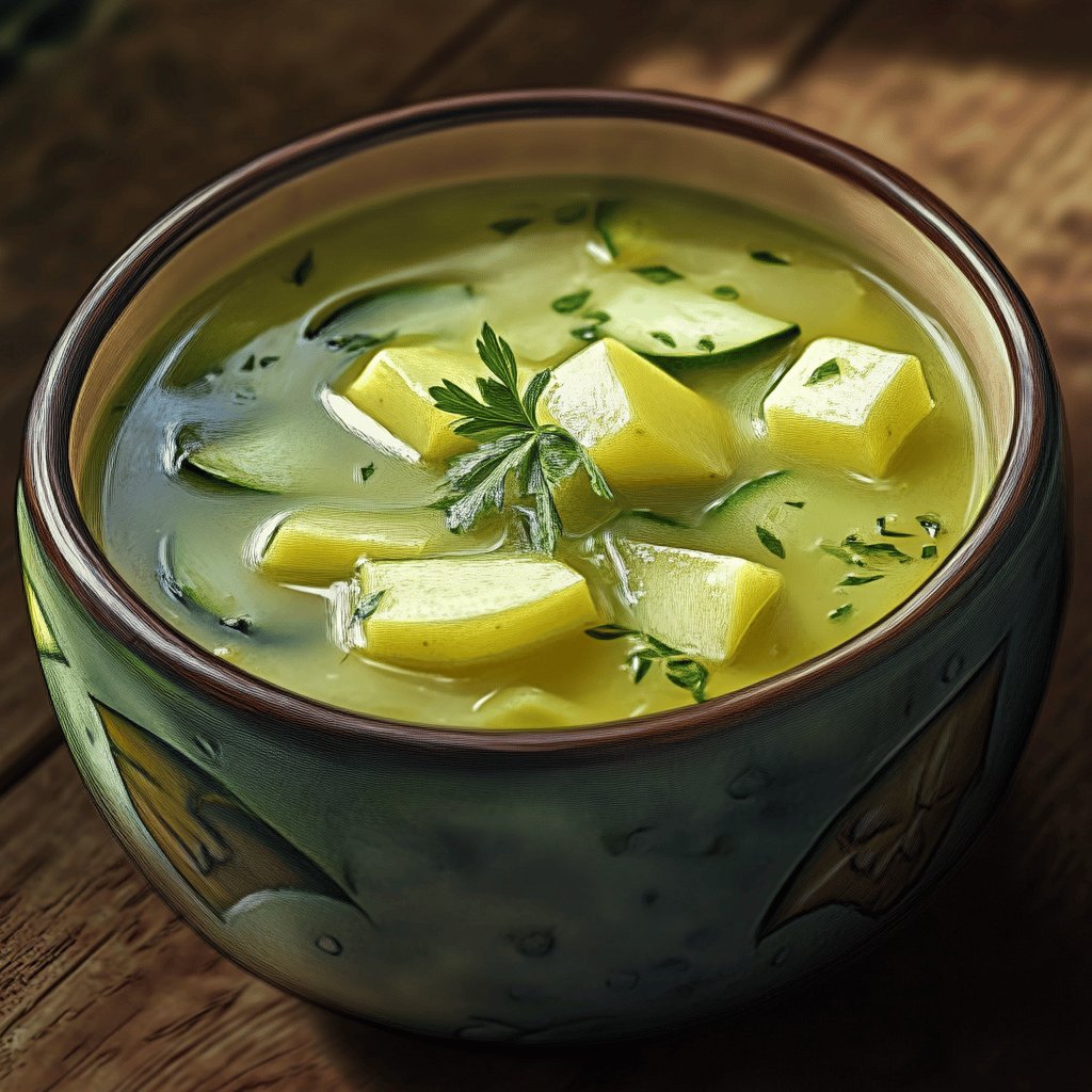 Cremige Zucchini-Kartoffel-Suppe