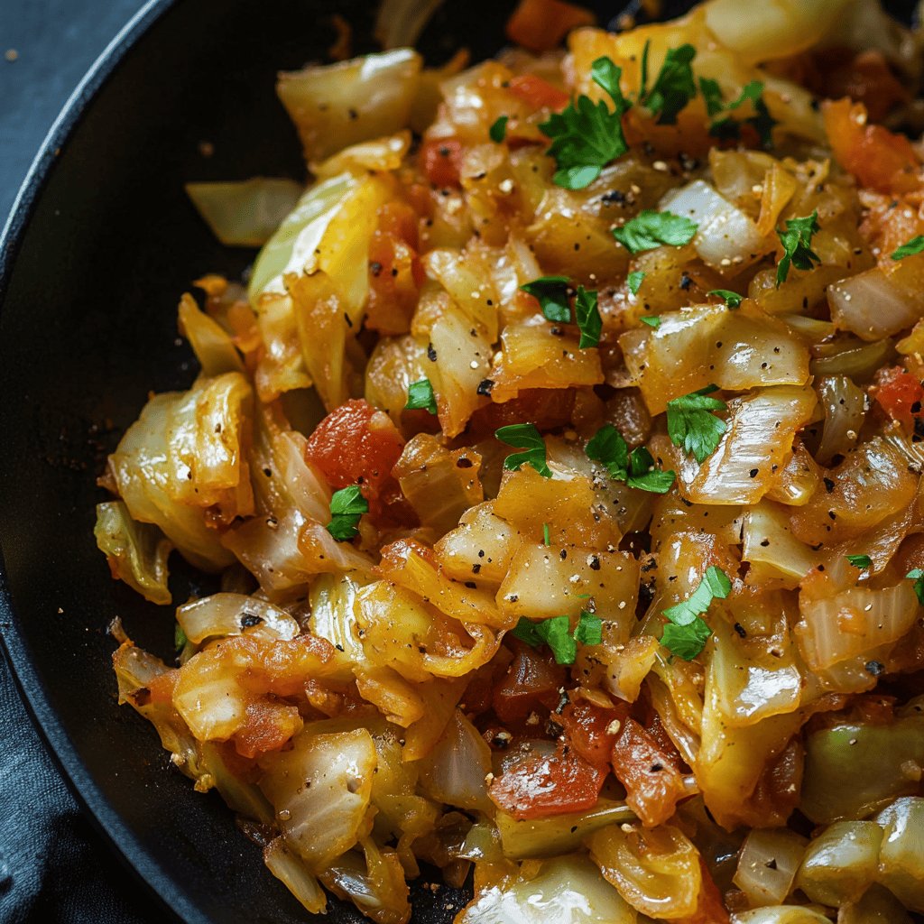 Schnelle Low-Carb-Kohlpfanne