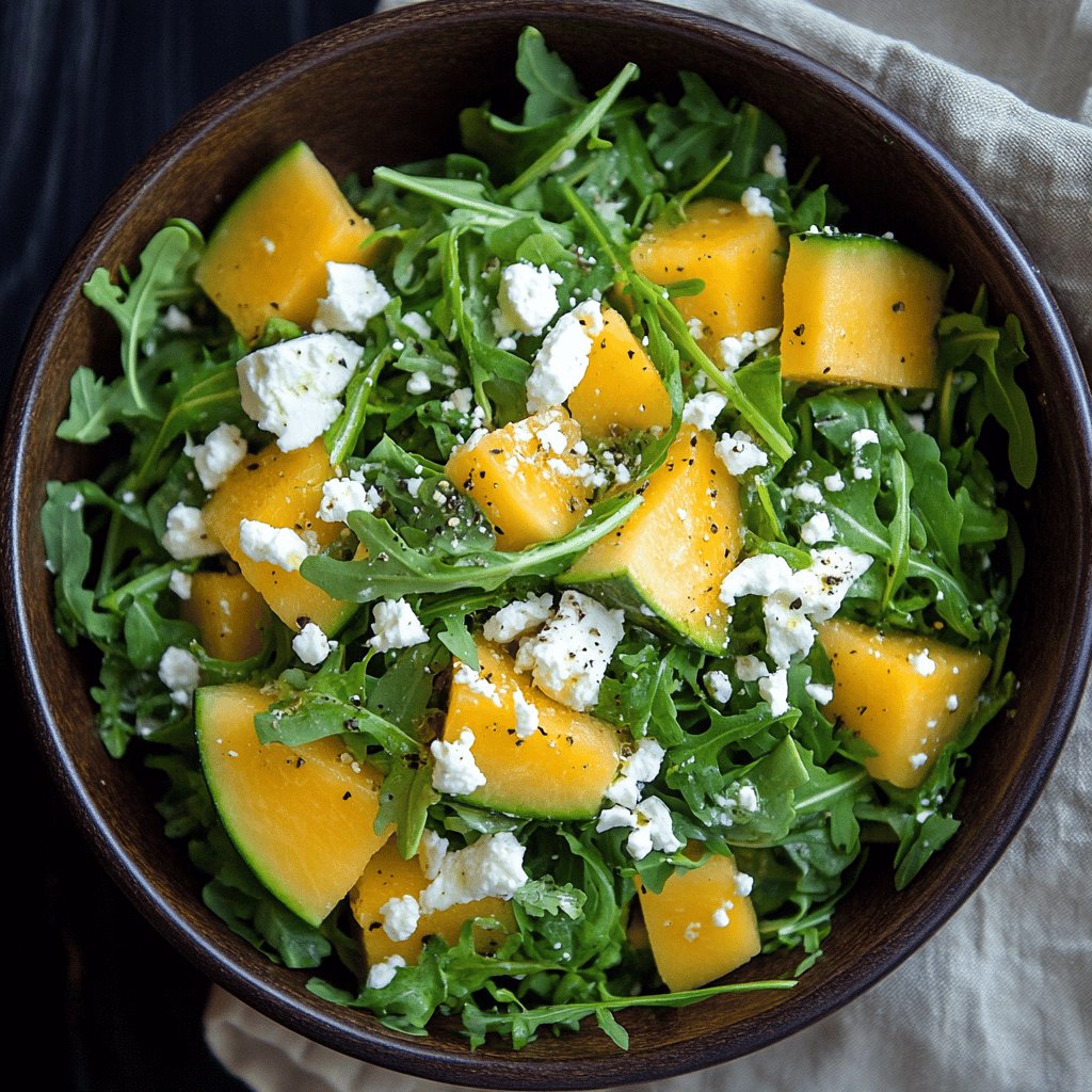 Erfrischender Melonen-Feta-Salat