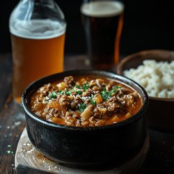 Herzhaftes Malzbier-Gulasch