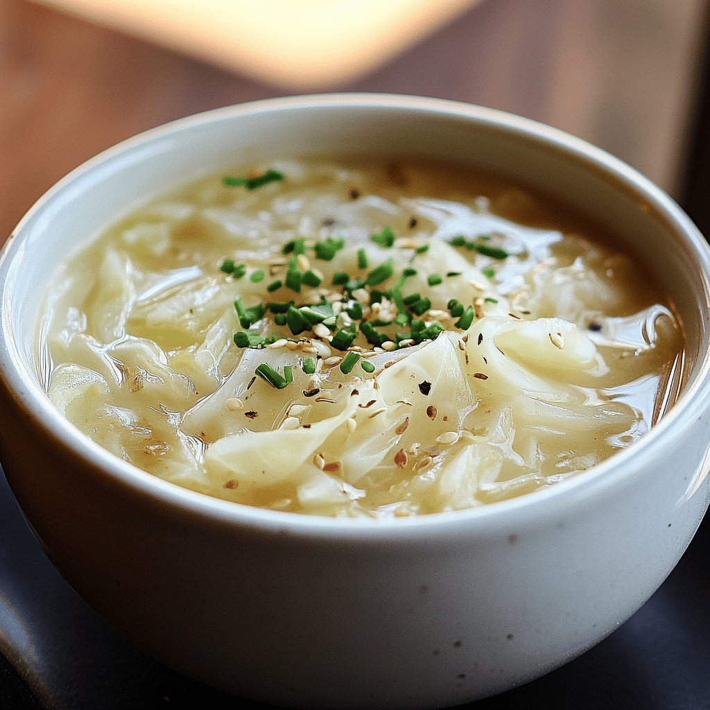 Herzhafte Weißkohlsuppe