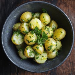 Aromatische Petersilienkartoffeln