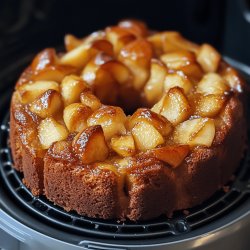 Einfacher Apfelkuchen aus der Heißluftfritteuse