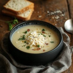 Cremige Parmesansuppe