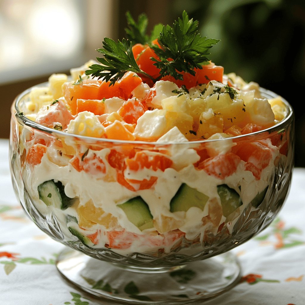 Klassische Russische Salatvariation